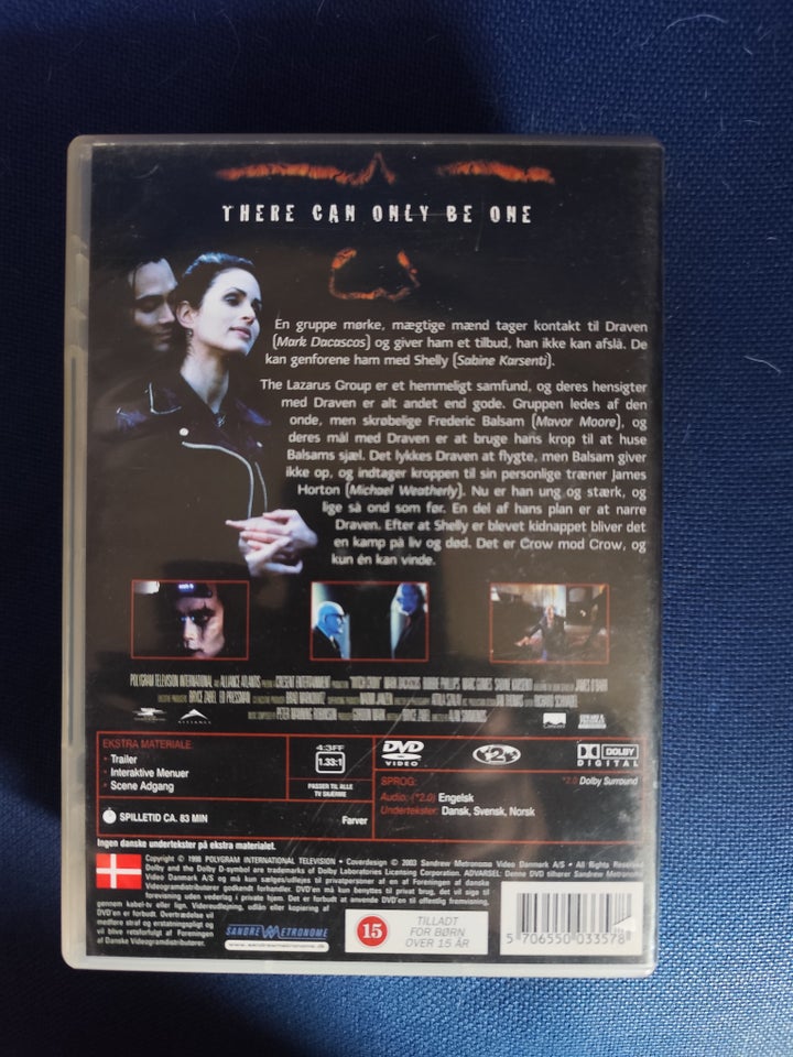 Crow vs crow, DVD, action