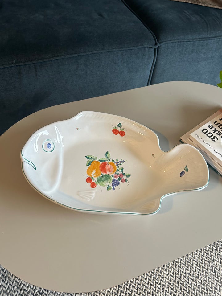 Porcelæn Fiskefad Vintage