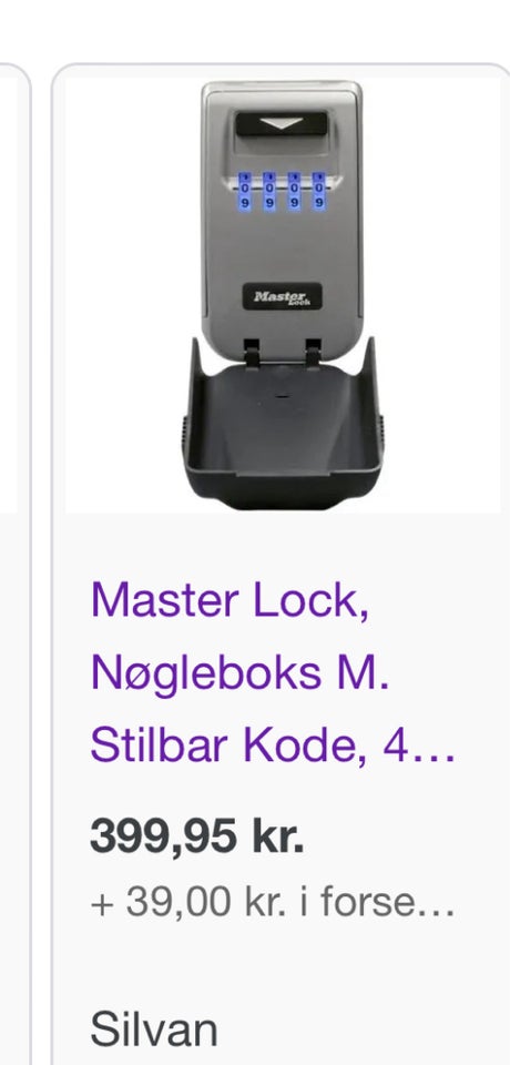 Andet Nøgleboks - MasterLock