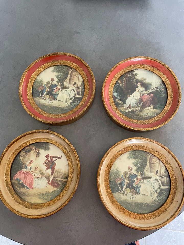 4 Italienske platter 1960