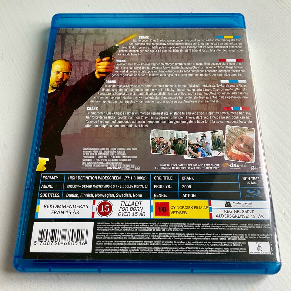 Crank Blu-ray action