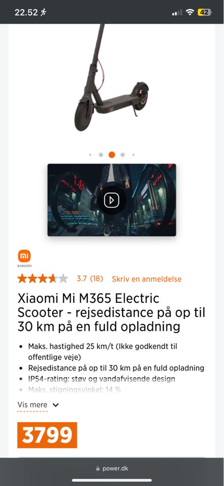 El-løbehjul Xiaomi m365