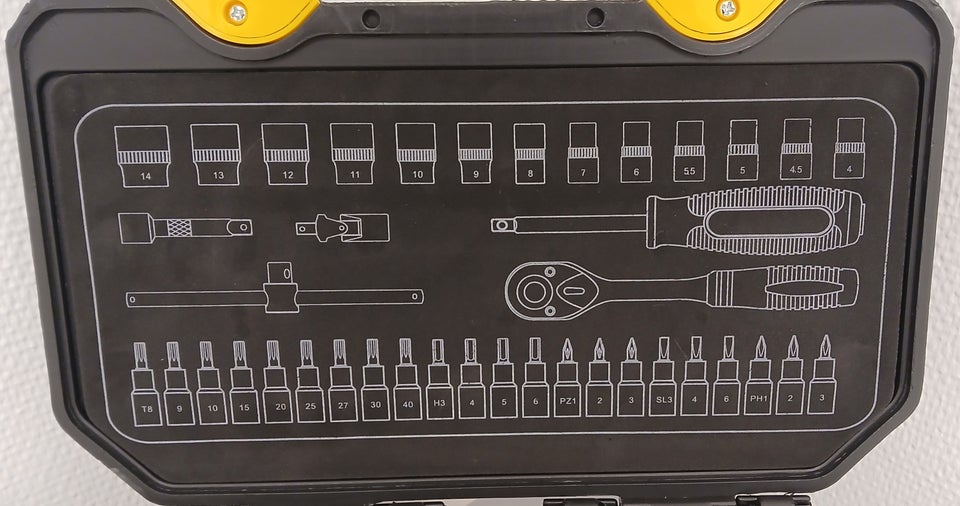 Topnøglesæt, Falke 40 dele