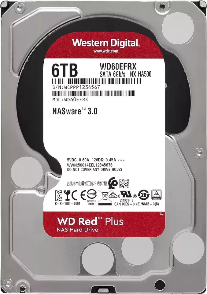 Western Digital Red, 6000 GB, God