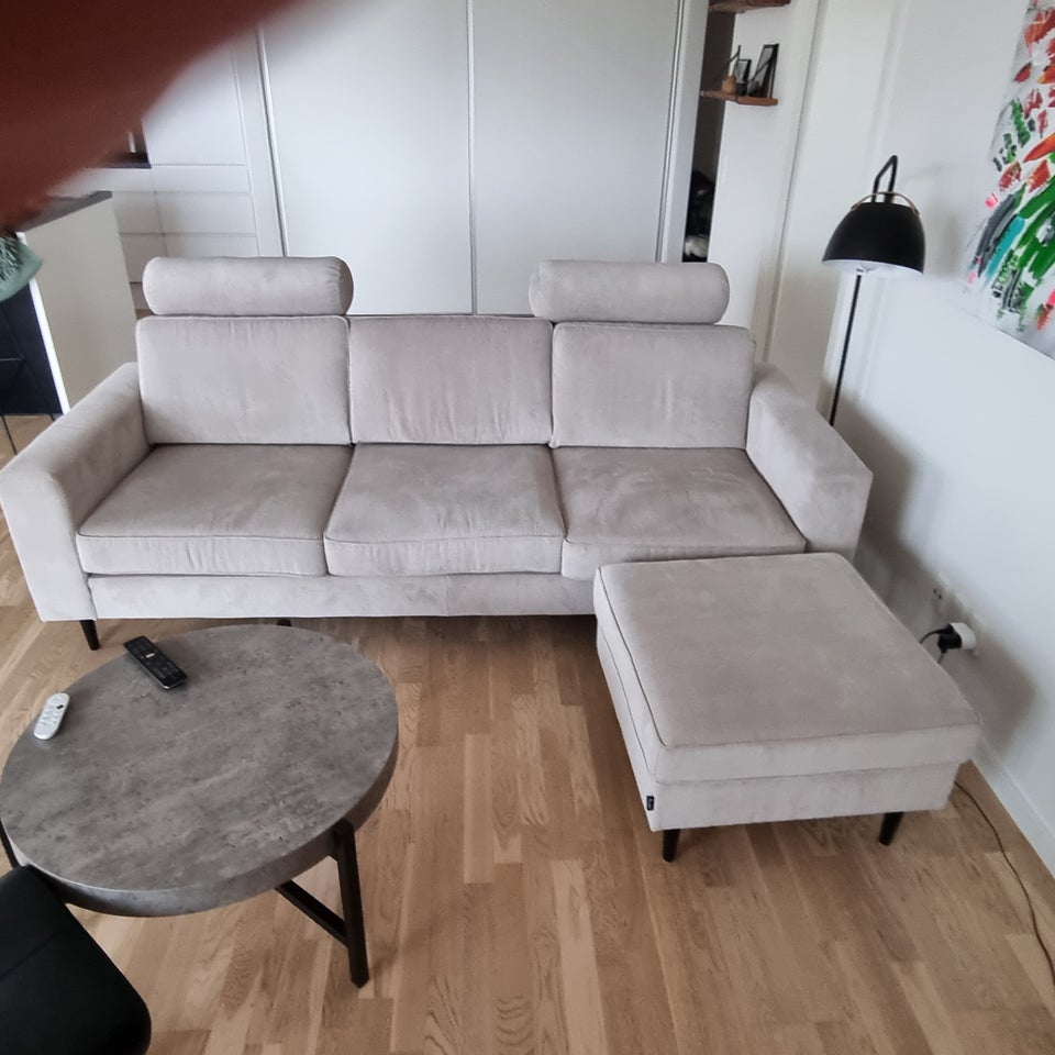 Sofa fløjl 3 pers