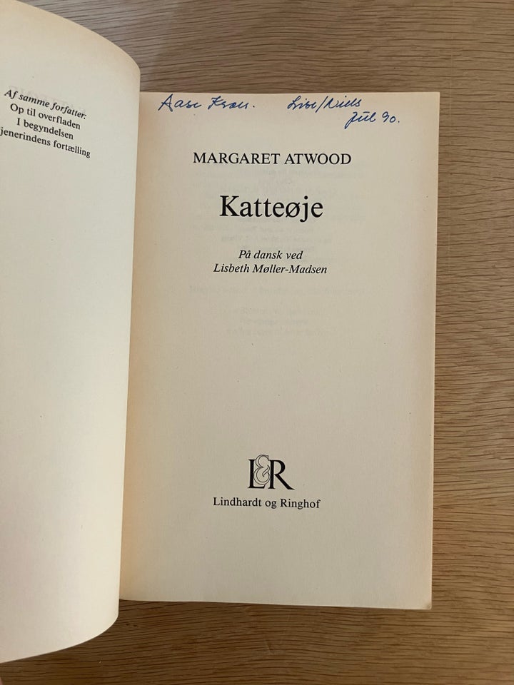 KATTEØJE, Margaret Atwood, genre: