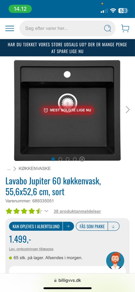 Køkkenvask, Lavabo Jupitor