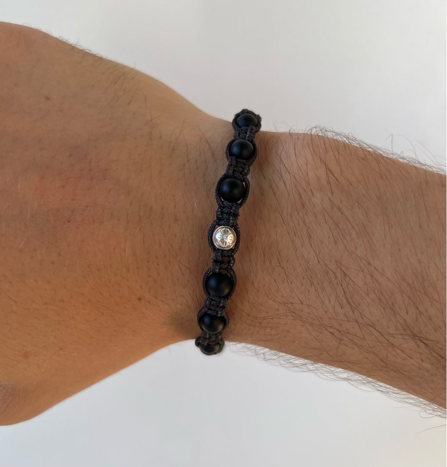 Armbånd hvidguld Shamballa