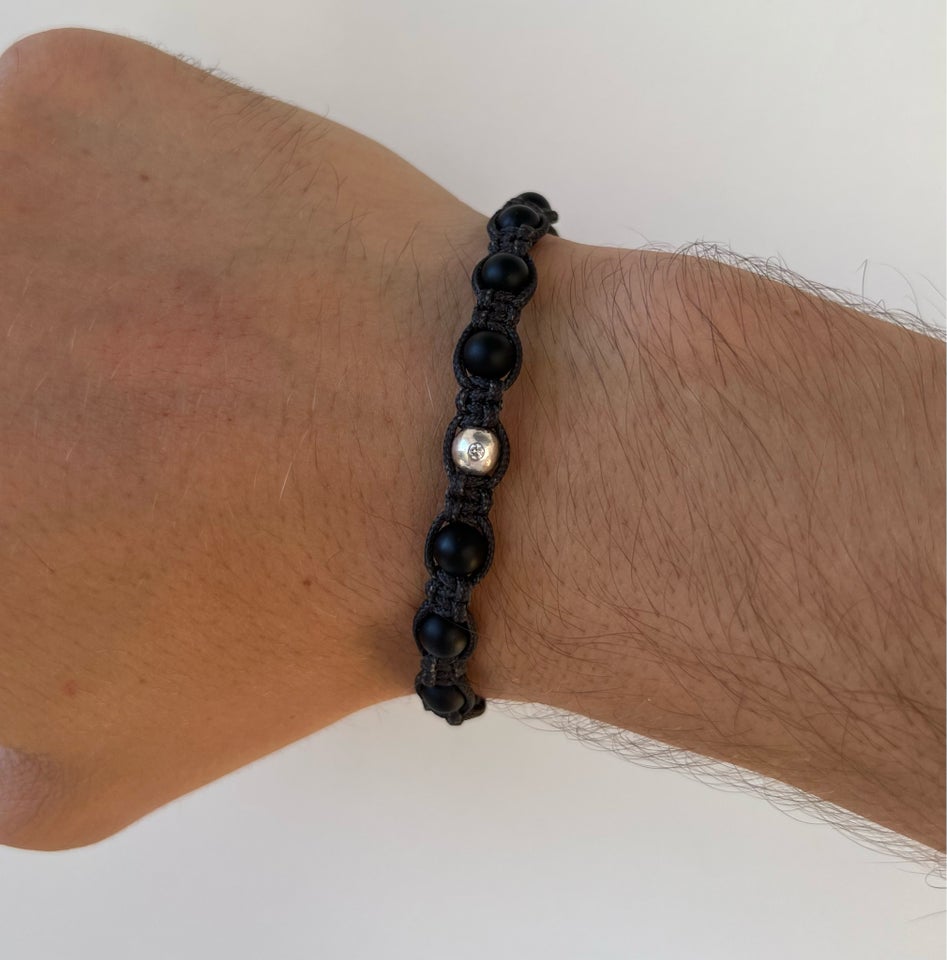 Armbånd hvidguld Shamballa