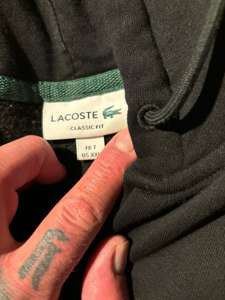 Hættetrøje, Lacoste, str. XL