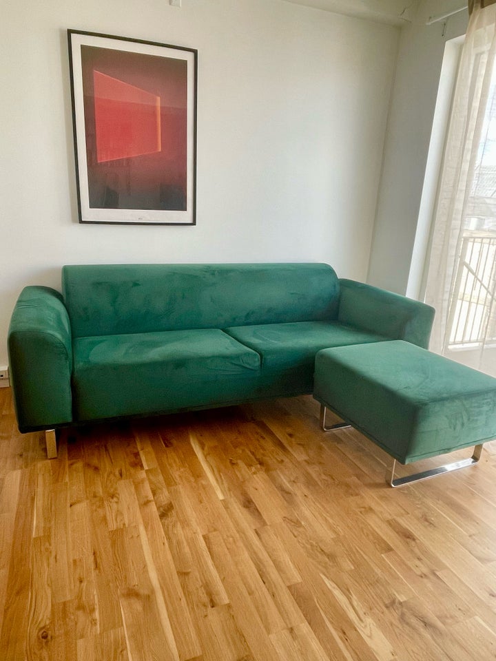 Sofa, velour, 3 pers.