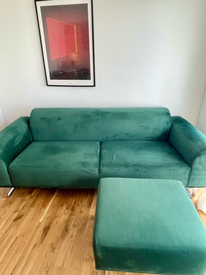 Sofa, velour, 3 pers.