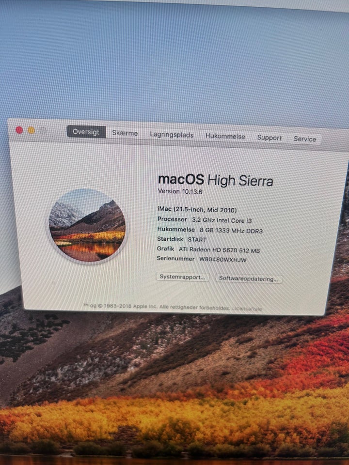 iMac, mid 2010 - 21,5", 3,2 GHz