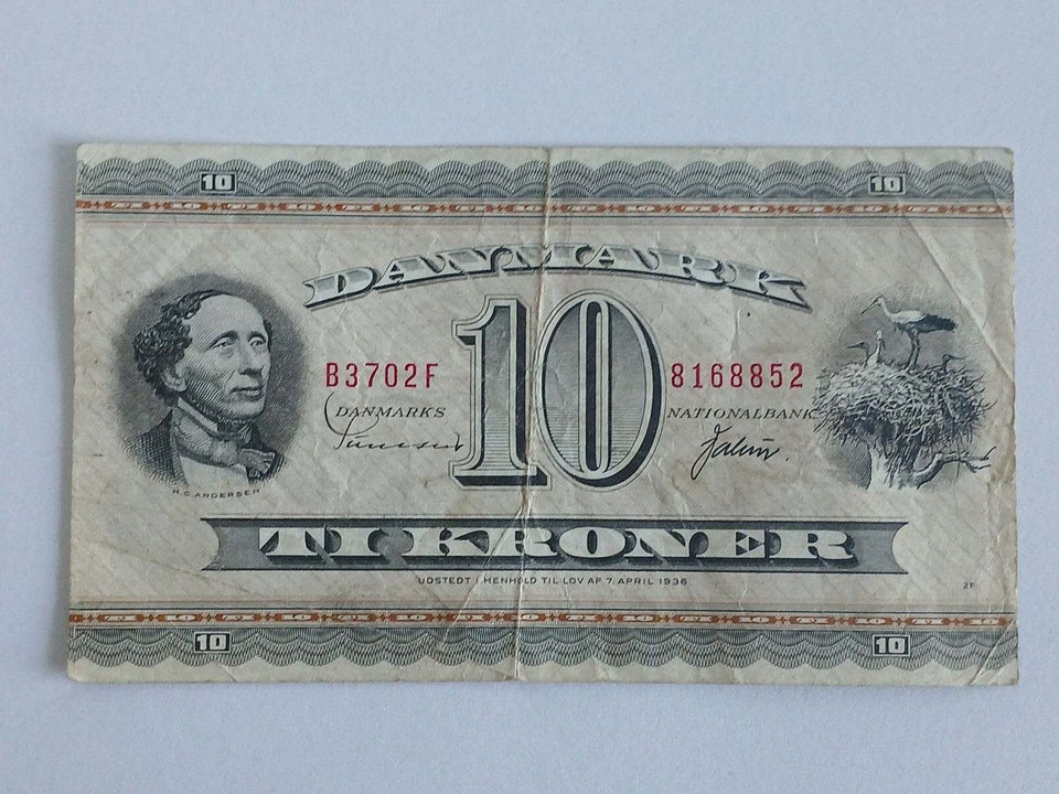 Danmark, sedler, 10 kr