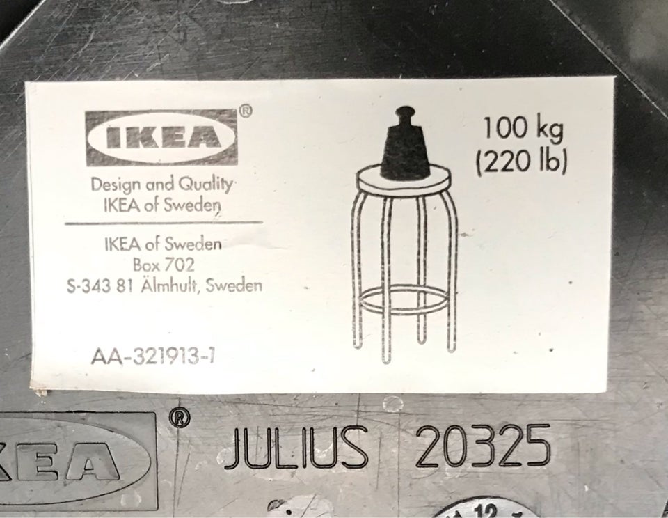 Barstole / høj stol, Vintage Ikea