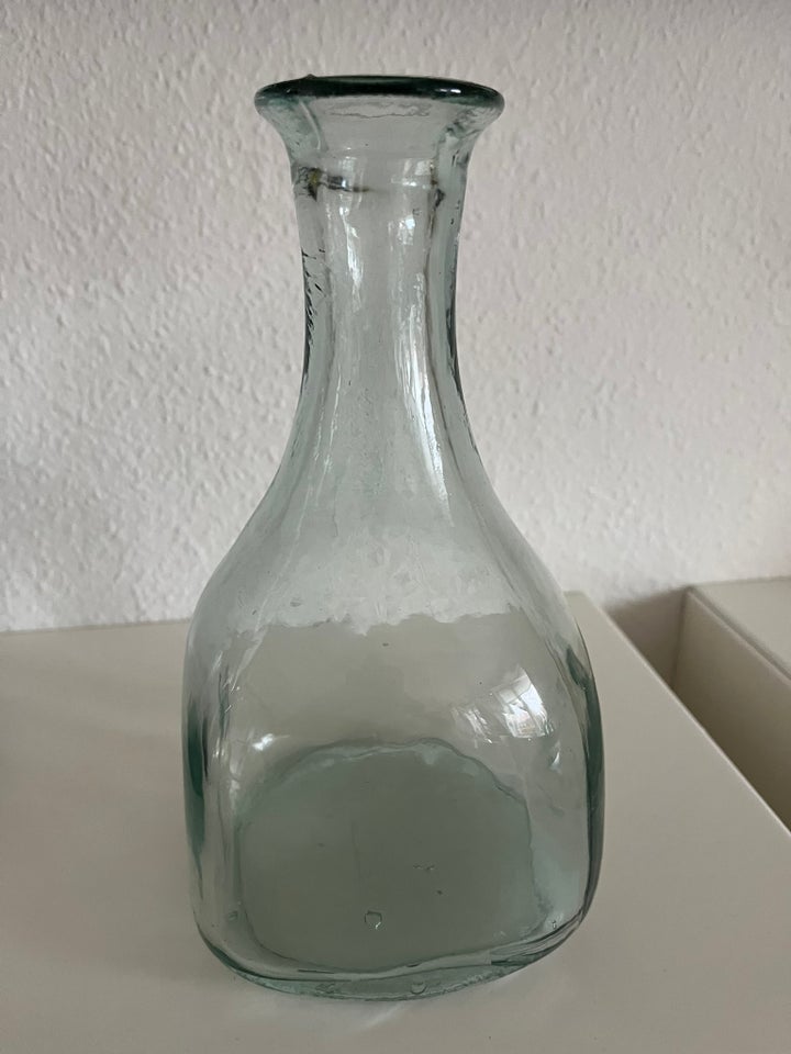 Flot firkantet glas vase 22 cm