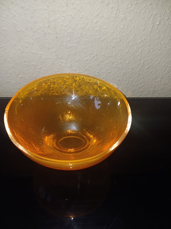 Glas Smuk orange glas skål