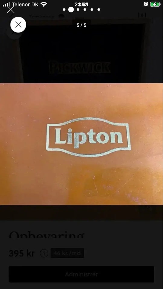 Andet Lipton trækasse opbevaring