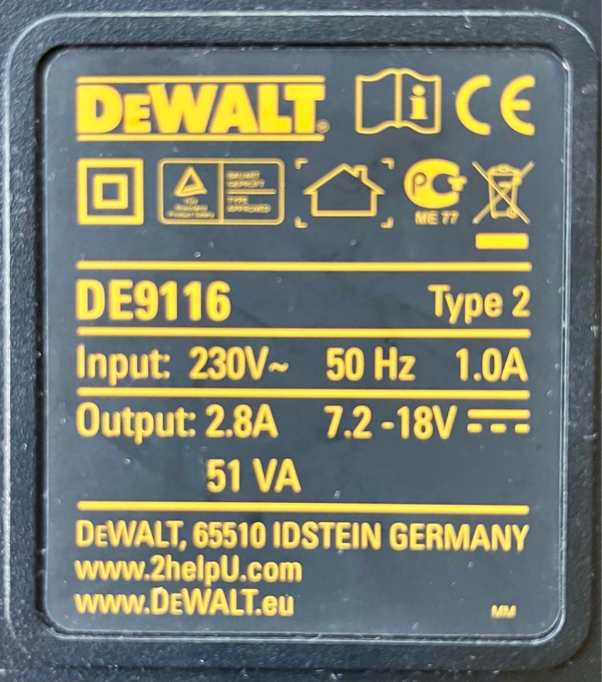 Arbejdslampe, DeWalt