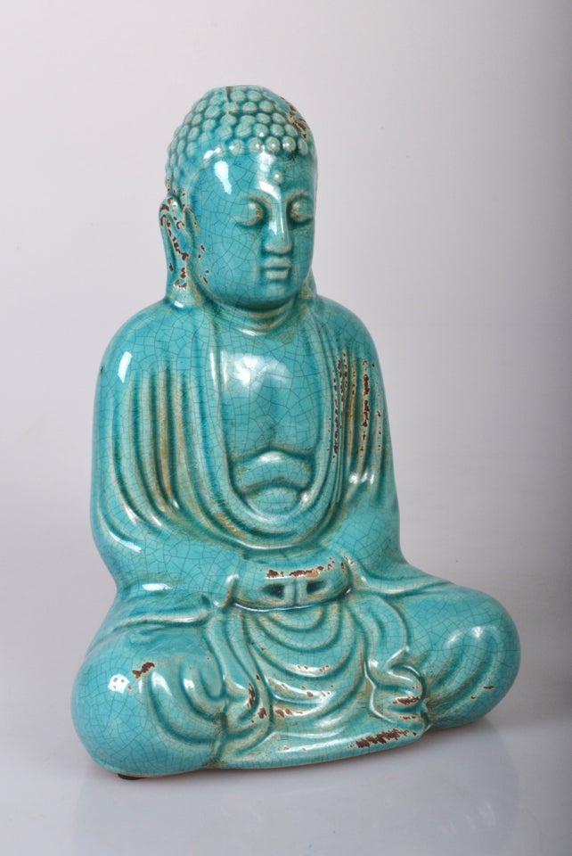 Gl. Buddha Figur i Keramik, Budha