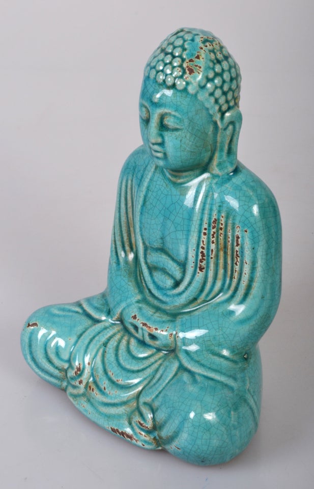 Gl. Buddha Figur i Keramik, Budha