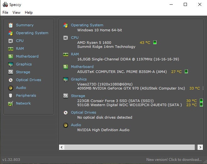 Selvbyg, 3,2 Ghz, 16 GB ram