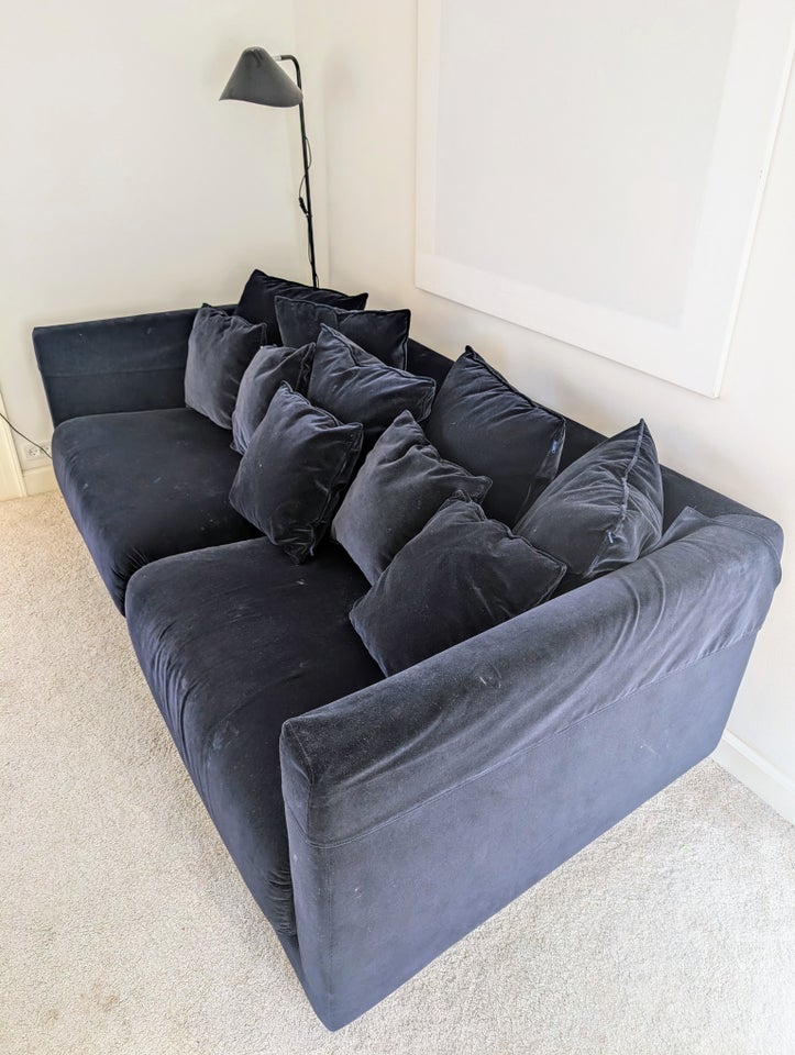 Sofa velour 3 pers