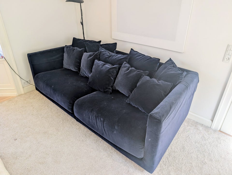 Sofa velour 3 pers