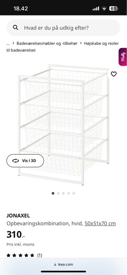 Trådkurvs opbevaring , Ikea