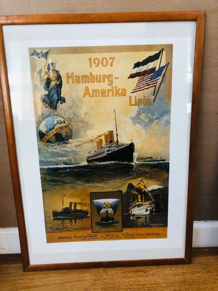 Plakat Hamburg - Amerika Line