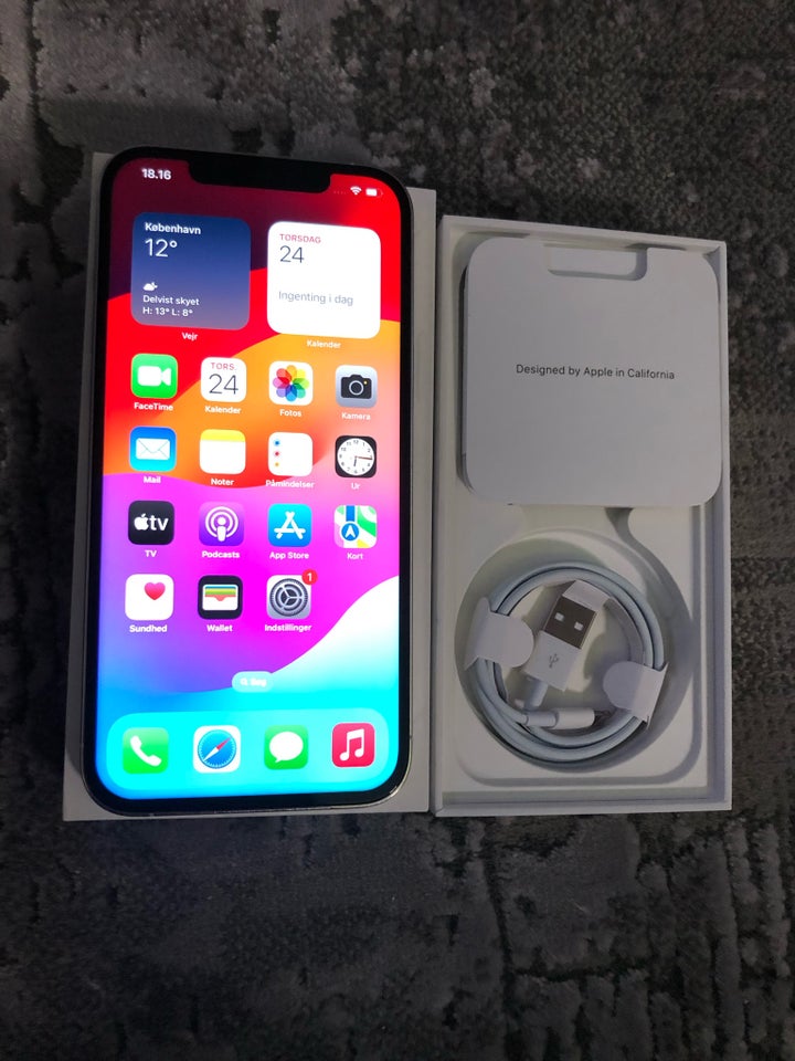 iPhone 12 Pro Max, 256 GB, hvid