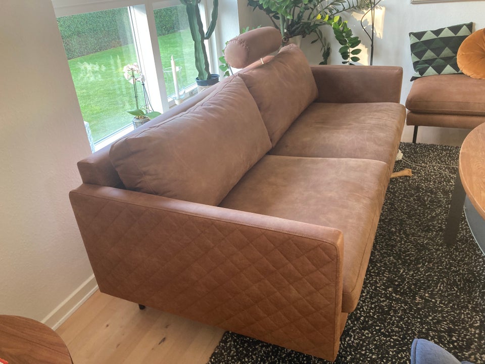 Sofa, læder, 3 pers.