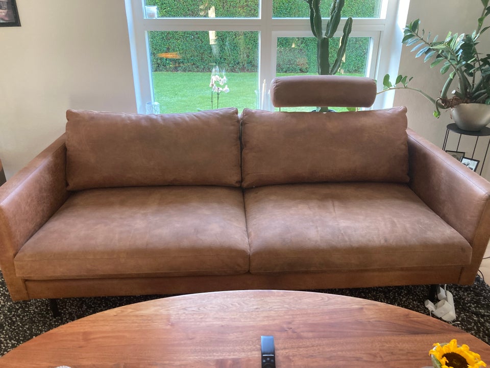 Sofa, læder, 3 pers.