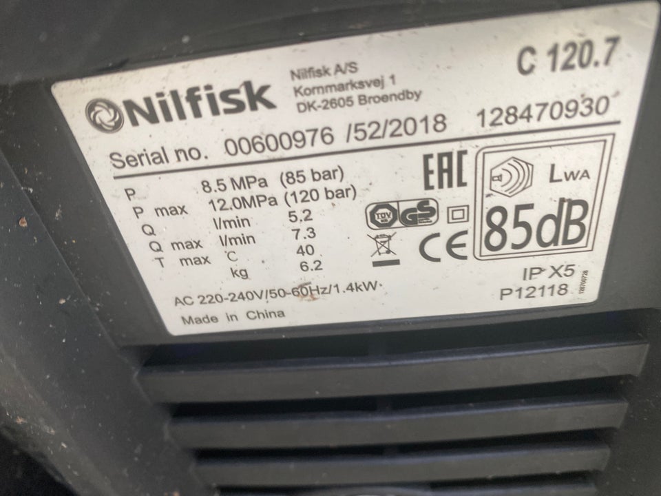 Nilfisk 120.7 6 pc, Nilfisk