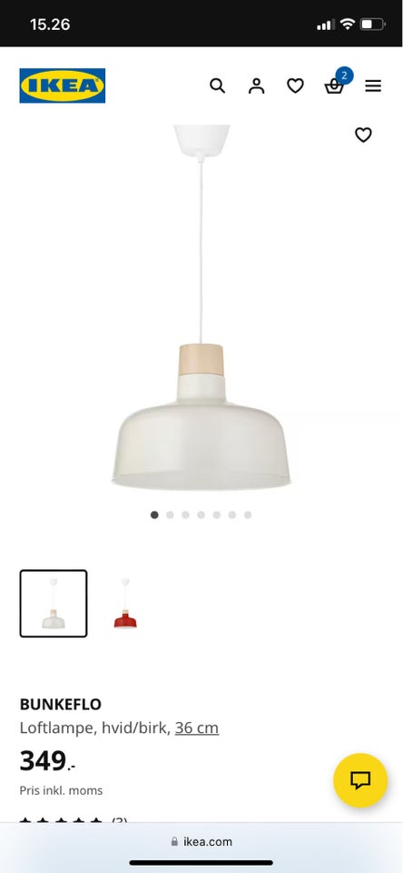 Pendel, Ikea Bunkeflo