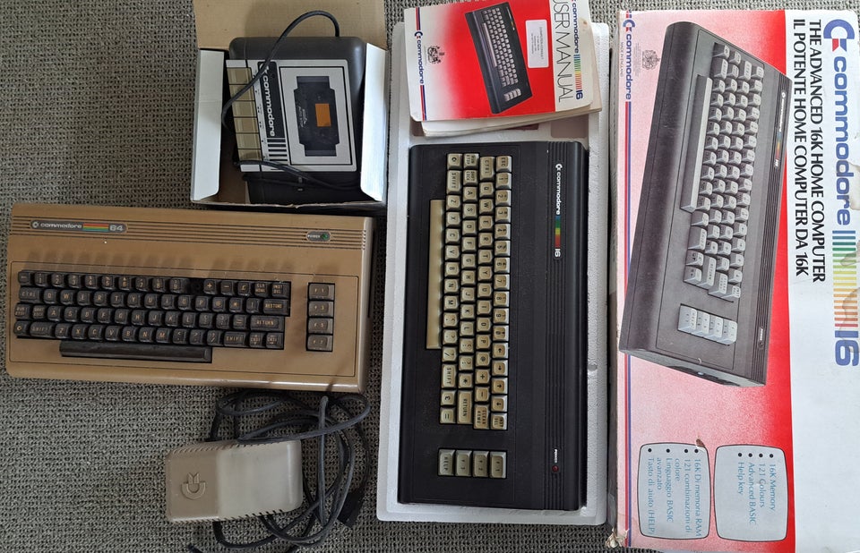 Commodore C16 og C64,