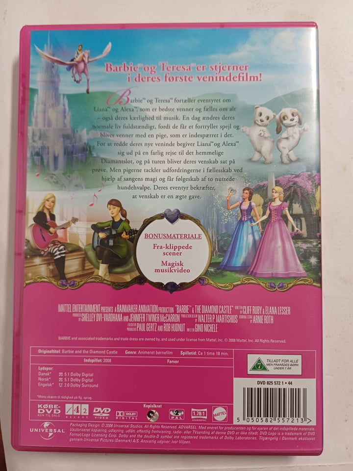 Barbie  Diamant Slottet, DVD,