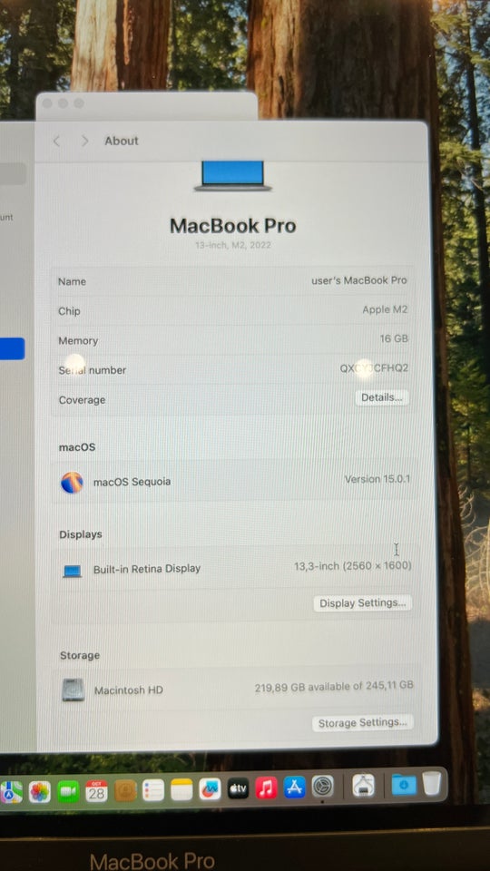 Andet mærke Macbook Pro M2 16GB Ram