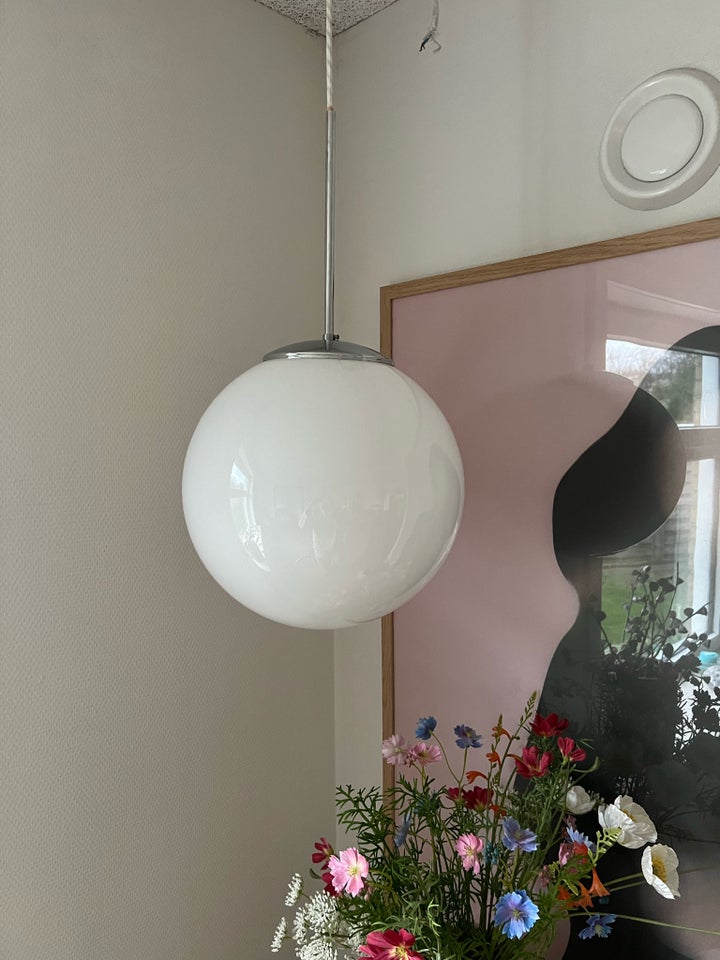 Vintage kuppel lampe med krom