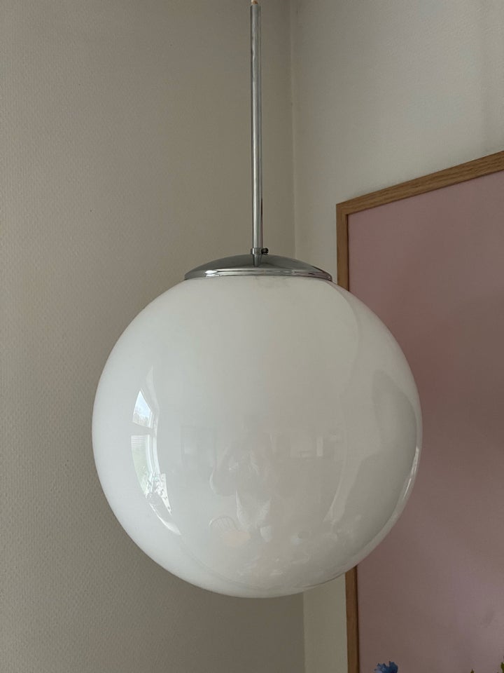 Vintage kuppel lampe med krom