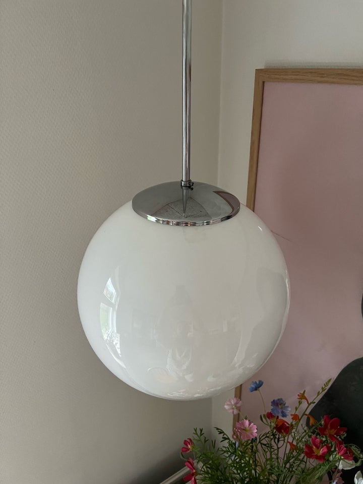 Vintage kuppel lampe med krom