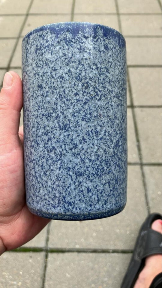 Keramik Cylinder vase fra Hjort