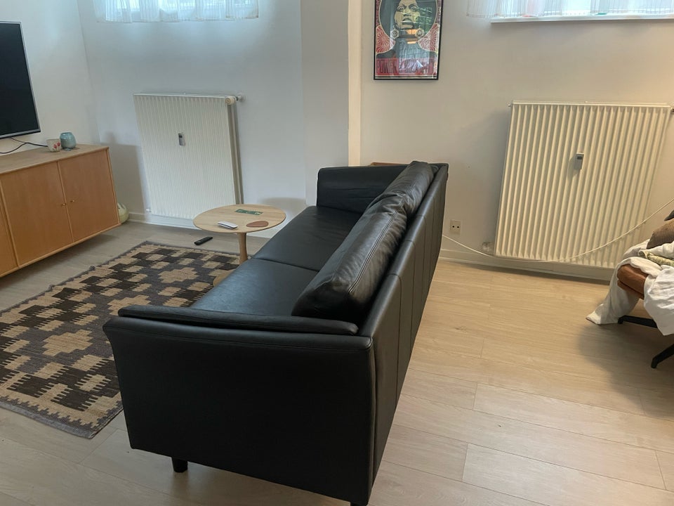 Sofa, læder, 3 pers.