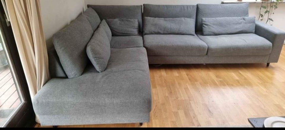 Hjørnesofa, stof, 3 pers.