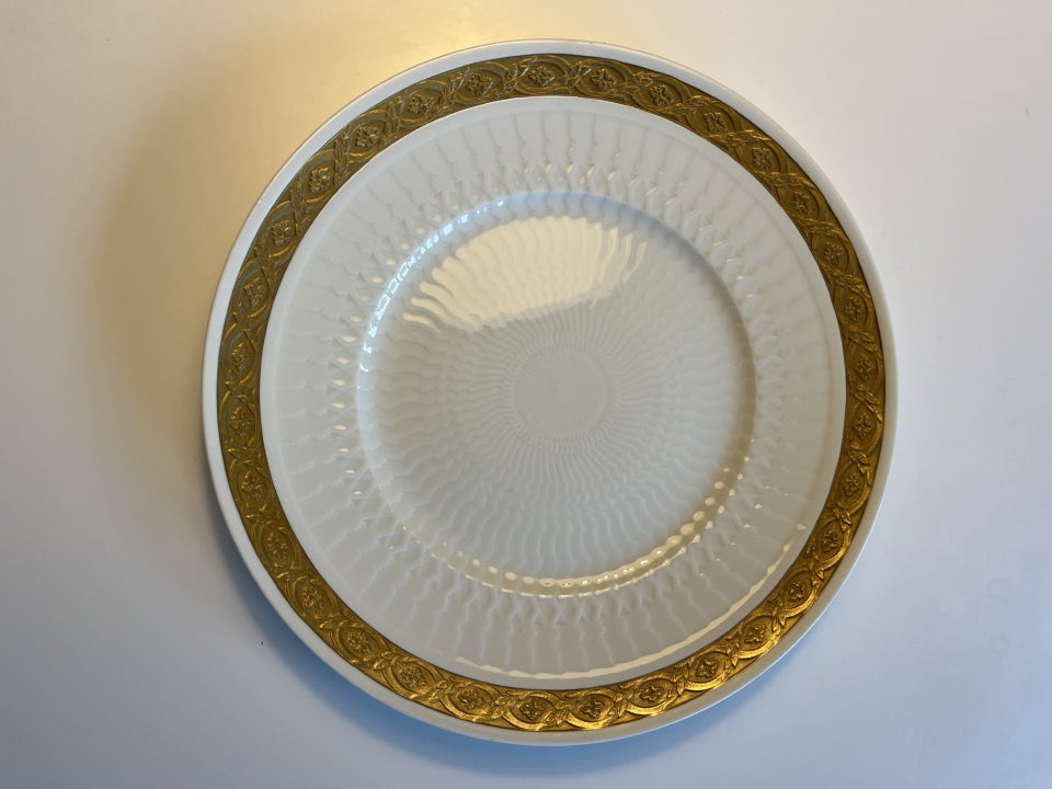 Porcelæn Guld Vifte Frokost