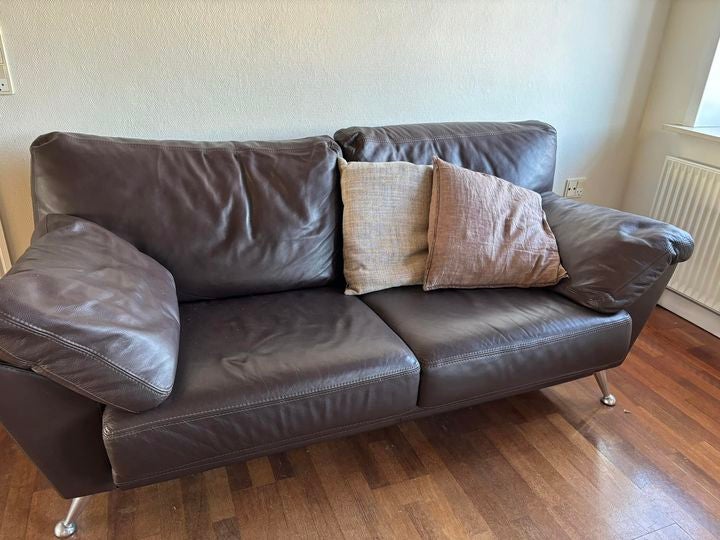 Sofa, læder, 2 pers.