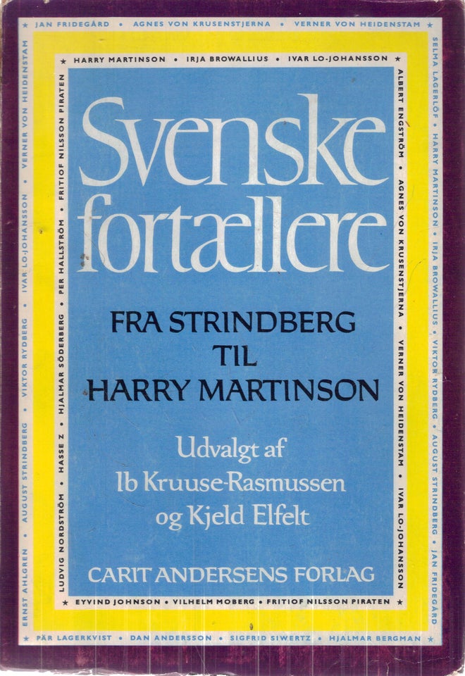 Svenske fortællere fra Strindberg