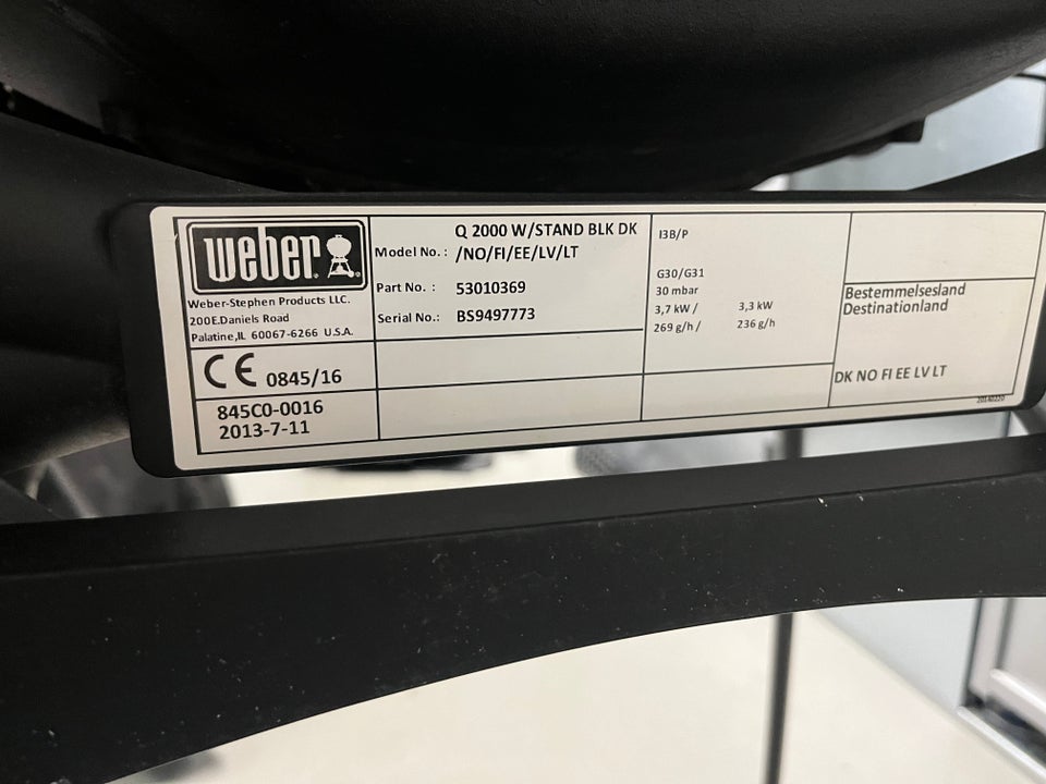 Gasgrill Weber q2000