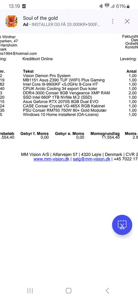 Intel, Intel Core i9 9900KF Ghz, 16