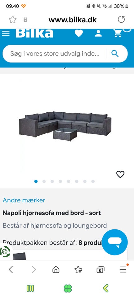 Loungesæt, Bilka, Plast